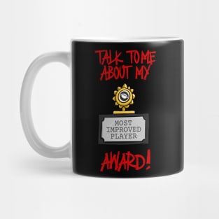 Football Most Improved Player Award grid iron Monday night football Mug